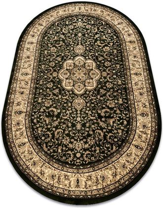 RugsX Alfombra Royal Adr Oval Modelo 521 Verde Green 150x250 Cm