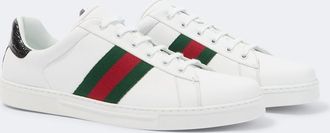 Gucci Ace Web Stripe leather sneakers