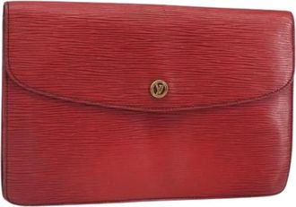 Louis Vuitton Pre-owned Vintage Clutch - Dames - Vintage Clutch - Rood - ONE Size - Leer - Vintage
