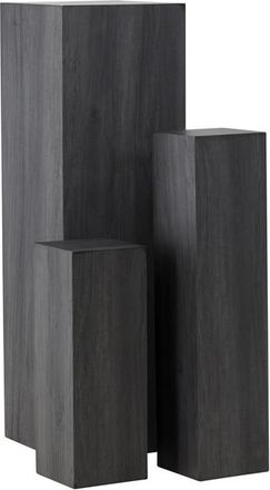 VE DESIGN Blumen- und Dekorationss&auml;ulen Set Ramsvik Schwarz, 3 St&uuml;ck