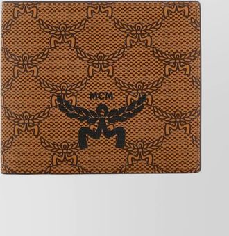 MCM contrast trim rectangular purse