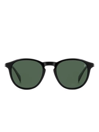 Eyewear by David Beckham round frame glasses - unisex - Acetate - 50 - Black