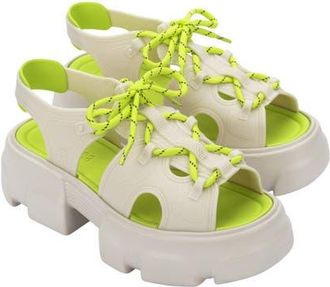 Melissa Camp Platform Sandal in Beige/green at Nordstrom, Size 10