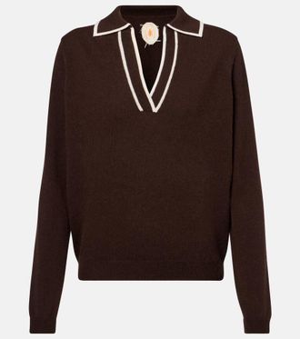 Jardin Des Orangers Wool and cashmere polo sweater