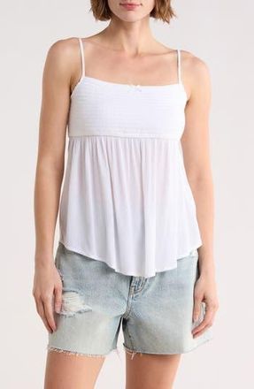Abound Smocked Boho Cami Top in White at Nordstrom Rack, Size X-Small