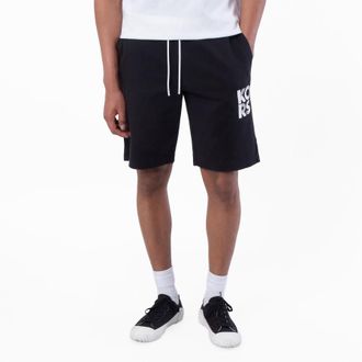 Michael Kors Drawstring Logo-Print Shorts, Size Small