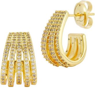 Glaze Jewelry 18K Plated Cz Earrings