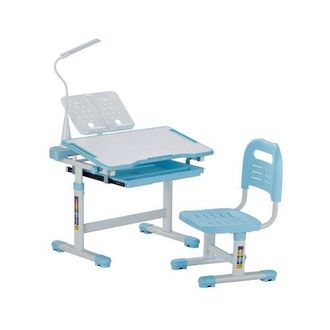 OEM Juego De Mesa Y Silla De Estudio Para Ni&ntilde;os, Capacidad De Carga De 100 Kg Ajuste De Altura Del Escritorio De 53-71 Cm Con L&aacute;mpara De Mesa Y Tablero In