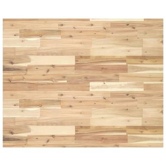Berkfield Home Desk Top Untreated 100x80x4 cm Solid Wood Acacia in Brown | Size: 100 x 80 x 4 cm