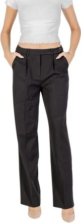 Only Wijde Pijpen Broek - Dames - Wijde Broeken - Zwart - S L32 - Broeken