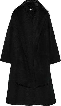 Forte_Forte Jas met trechterhals - Zwart