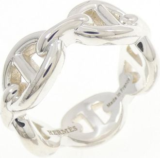 Herm&egrave;s Silver 925 Band Ring (Pre-Owned)