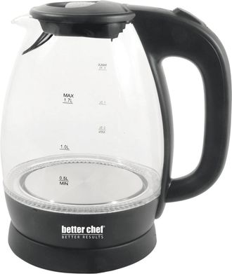 Better Chef Better Chef 7-Cup Cordless Electric Borosilicate Glass Kettle with LED Light