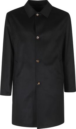 Kired Black Double Cash Reversible Cashmere-Blend Parka
