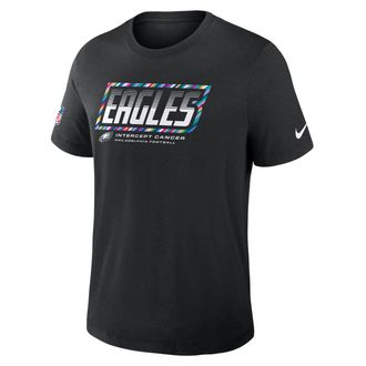 Nike Philadelphia Eagles Crucial Catch Sideline Nike Mens Dri-FIT NFL T-Shirt in Black | 034J00AZUR-F9R