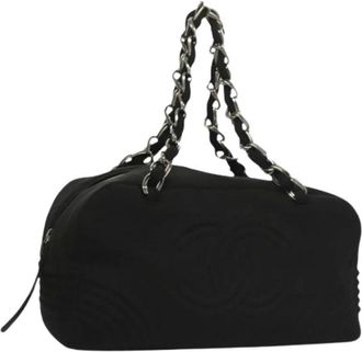 Chanel Pre-owned Handbags, female, Black, Size: ONE SIZE Pre-owned Vintage Shoulder Bag
