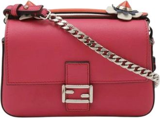 Fendi Pre-owned Vintage Cross Body Bag - Dames - Vintage Schoudertas - Roze - ONE Size - Leer - Vintage