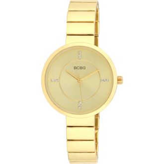 BCBGeneration Crystal Bracelet Strap Watch, 36mm in Gold at Nordstrom Rack