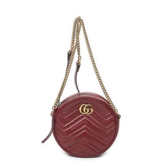 Gucci GG Marmont Chain Round Crossbody schoudertas