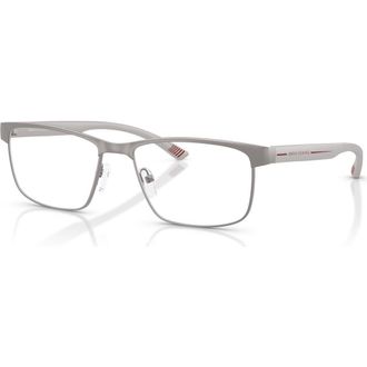 A|X Armani Exchange 56mm Rectangle optical glasses in Grey at Nordstrom