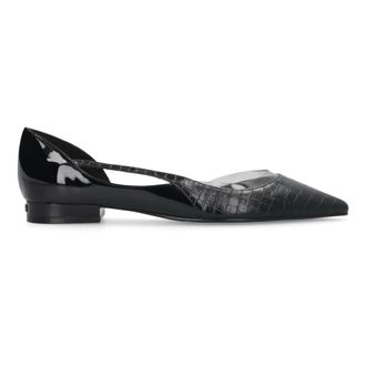 Liu Jo Ballerinas, female, Black, Size: 11 US Crocodile-print Ballerina