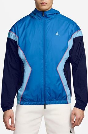 Nike Jordan Essentials Draft Hooded Jacket in Light Photo Blue/Blue Void at Nordstrom, Size Xx-Large