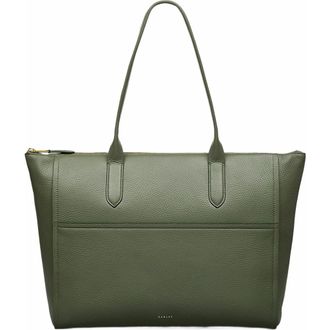 Radley London Oak Street Medium Ziptop Tote Bag in Olive at Nordstrom
