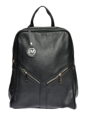 Roberta M Zwart Rundleer Tas