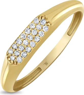 Bony Levy Icon 18K Yellow Gold Pav&eacute; Diamond Ring at Nordstrom Rack, Size 7