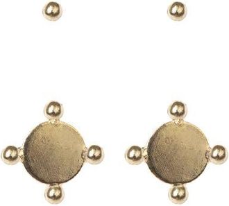 Matr Boomie Pari Dot Disc Earring Set - Set of 2 in Gold at Nordstrom