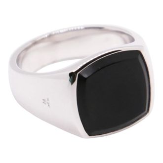 Tom Wood Accessoires, Heren, Zwart, ONE Size, Cushion Ring