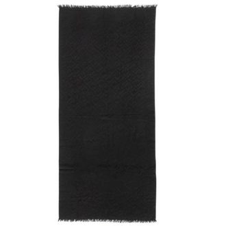 Fendi Pre-owned Scarves, female, Black, Size: ONE SIZE Pre-owned Zucca Monogram Scarf
