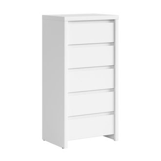 Petits Meubles Chifonier 5 cajones estratificado Blanco mate