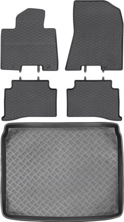 OEM Hyundai Tucson Ii Suv De 2015-2020 Set - Alfombrillas De Goma Para Coche + Alfombrilla Para Maletero