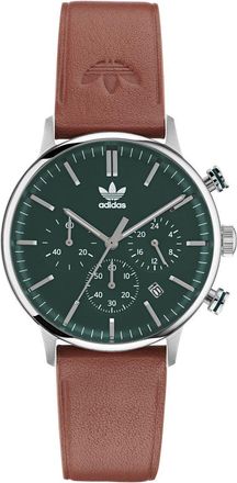 adidas Originals Code One Chrono Unisexs Brown Watch AOSY22531 Leather - One Size