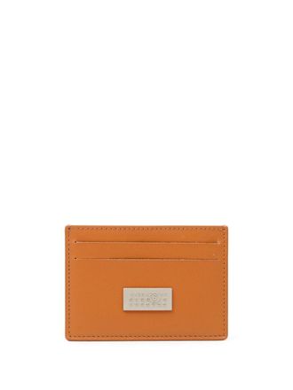 Maison Margiela leather card holder - unisex - Calf Leather/Polyurethane/Polyester/Rayon - One Size - Brown