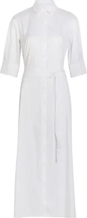 Max Mara Cotton-blend Maxi Shirt Dress - White - 16 (UK16 / XL)