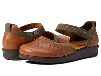 SAS Eden Comfort Mary Jane Womens Shoes Desert Sage : 6 M - Medium (B), Leather