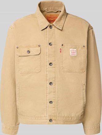 Levi's Jacke mit Knopfleiste in Beige, Gr&ouml;&szlig;e XL