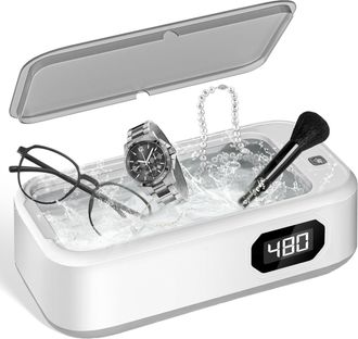 OEM Limpiador Ultrasonico - 49000 Hz - Cubeta 640 Ml - 5 Modos Temporizados - Pantalla Led - Para Gafas Joyas Relojes Piezas