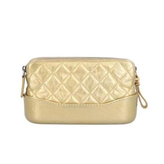 Chanel Pre-owned Chain/Shoulder wallet - Dames - Pre-owned - Geel - Maat: ONE Size Leer