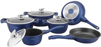 Royalty Line Set di padelle e pentole 6 pentole - blu