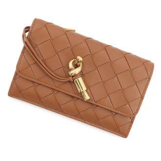 Bottega Veneta Brown Leather Coin Purse/Coin Case (Pre-Owned)