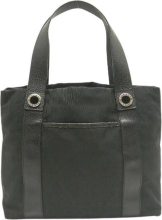 Bulgari Pre-owned Logomania Tote bag - Dames - Vintage Shopper - Zwart - ONE Size - Vintage