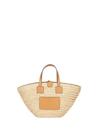 Etro Mini-handtasche Aus Stroh Mit Paisley-futter, Beige