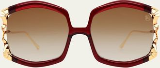 Anna-Karin Karlsson La Vie En Rose Square Sunglasses