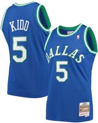 Mitchell & Ness Mens Mitchell & Ness Jason Kidd Blue Dallas Mavericks Hardwood Classics Swingman Jersey at Nordstrom, Size X-Large