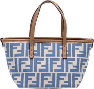 Fendi Pre-owned Vintage Satchel - Dames - Vintage Shopper - Blauw - ONE Size - Leer - Vintage