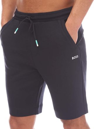 HUGO BOSS Mens Headlo 1 Sweat Shorts in Navy - Size Small