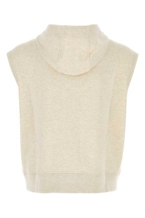 Fendi Mens Melange Crema Stretch Sweatshirt Natural Felpe